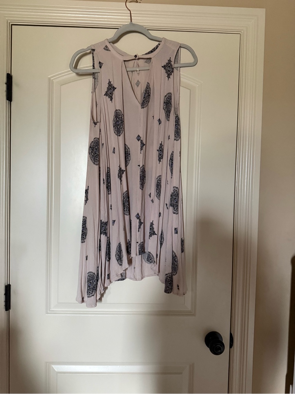 free people boho flowy cottage core mini dress